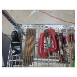 Hand Tools Including Clamps, Planer, and Screwdriv