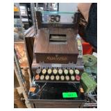 Remington Wooden Cash Register with Glass Top and