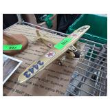 Metal Model Airplane with Texaco Logos and 3443 Ma