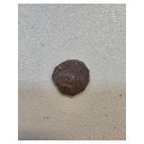 Spanish Colonial Cob Coin with Shield Design