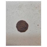 Small Octagonal Coin with Emblem and Inscription