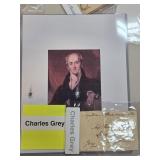 Charles Grey Signed Letter and Auction Certificate