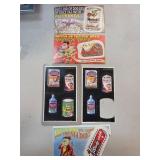 Vintage Parody Stickers Featuring Various Brands