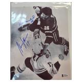 Autographed Photo of Hockey Fight Featuring Signat