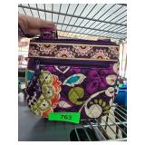 Vera Bradley Purple Floral Quilted Crossbody Bag