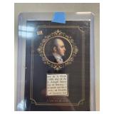 Authentic Aaron Burr Relic Card from Historic 2021
