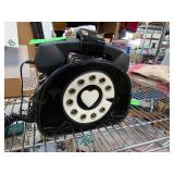 Black Handbag-Style Telephone with Heart-Shaped Di
