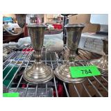 Crown Sterling Weighted Silver Candle Holders