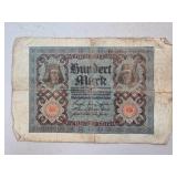 German 100 Mark Banknote, Circa Early 20th Century