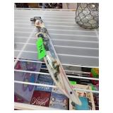 Decorative Wolf-Themed Knife with Engraved Handle