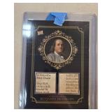 Authentic Benjamin Franklin Relic Card with Histor