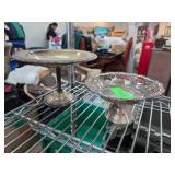 Decorative Pedestal Dishes, Not Sterling