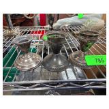 Three Sterling Weighted Candle Holders by Duchin C