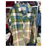 Funky Vines Company Plaid Button-Up Shirt, Adult M
