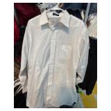 White Button-Up Shirt With Fringe Detailing on Bac