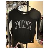 Victoriaï¿½s Secret PINK Black Long-Sleeve Shirt
