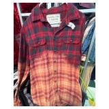 Swanky Vine Company Adult XL Red and Orange Plaid