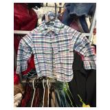 Childï¿½s Plaid Western Shirt with Pink Fringe Detai