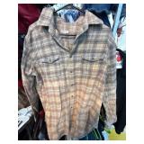 Merona Womenï¿½s Plaid Button-Up Shirt with Fringe D