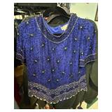 Adrianna Papell Beaded Evening Top, Size L