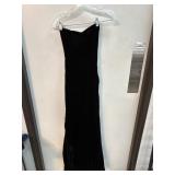 Elegant Black Strapless Evening Gown