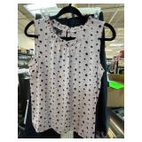 Talbots Womenï¿½s Polka Dot Sleeveless Blouse and Bl