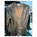 Triple Seven Leopard Print Belted Cardigan