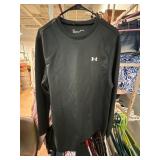 Under Armour Black Long-Sleeve Shirt, Size M