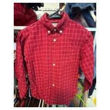 Red Plaid Button-Up Shirt With ï¿½Native Texanï¿½ Patc