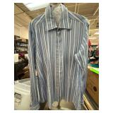 Hugo Boss XL Menï¿½s Button-Up Striped Shirt