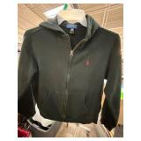 Polo Ralph Lauren Black Zip-Up Hoodie, Size L/G (1