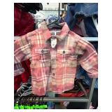 Toddlerï¿½s 2T Plaid Button-Up Shirt in Red and Whit