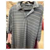 Two Tommy Armour Polo Shirts with Stripe Designs