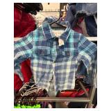 Baby Vine Blue Plaid Button-Up Shirt for Toddlers