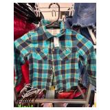 3T Toddler Plaid Button-Up Shirt With Merle Haggar