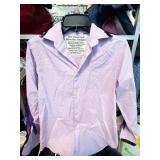 Pink and Purple Checkered Shirt with Sequin and Fr