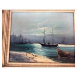 16 x 20 Oil Painting Signed Deaca