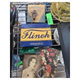 Vintage Items Including Flinch Game