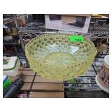 Regaline Patterned Yellow Plastic Bowl