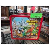 Disney Metal Lunchbox with Wonderful World Graphic