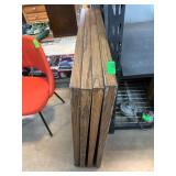 Four Wooden Square Tablecloth Tops for Tables or W