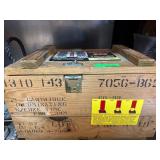 Wooden Ammo Box with Graphics and Rope Handles