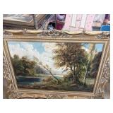 G Deaca 24ï¿½36 Landscape Oil Painting