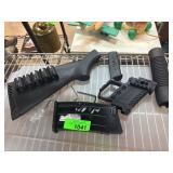 Gun Accessory Parts Including Stock, Grip, and Mag