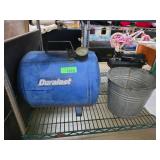 DuroTest Blue Metal Drum and Galvanized Bucket