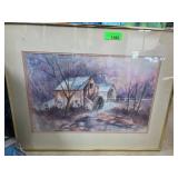 Original Framed Watercolor Painting by K. Bonial