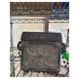 Decorative Metal and Beaded Handbag