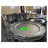 Pewter Dishes and Mugs