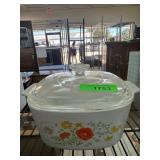 Corning Ware Floral Casserole Dish with Lid
