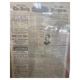 Framed 1890 Daily Picayune Newspaper